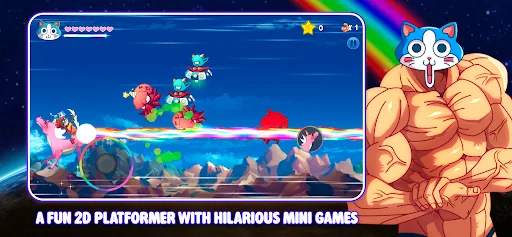 KinnikuNeko: SUPER MUSCLE CAT мод меню скриншот 3
