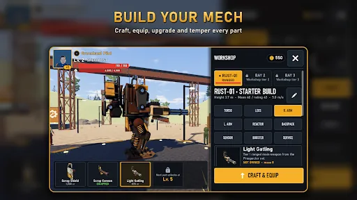 Mekaro: Open World Mech RPG мод скриншот 6