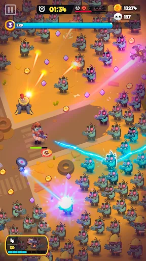 Зомбастик: Игра на выживание мод меню скриншот 3